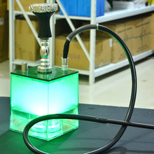 Load image into Gallery viewer, New Acrylic Shisha Pipe Set Hookah with LED Light Sheesha Silicone Bowl Hose Spring Charcoal Tongs Chicha Narguile Accessories