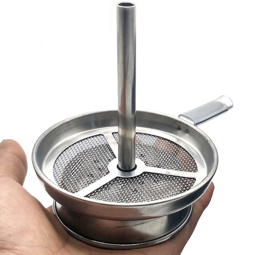 Hookah Shisha Charcoal Screen Holder With Handle Narguile Tobacco Bowl Accessories Gadget LM-712
