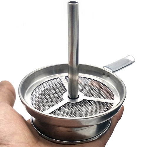 Hookah Shisha Charcoal Screen Holder With Handle Narguile Tobacco Bowl Accessories Gadget LM-712