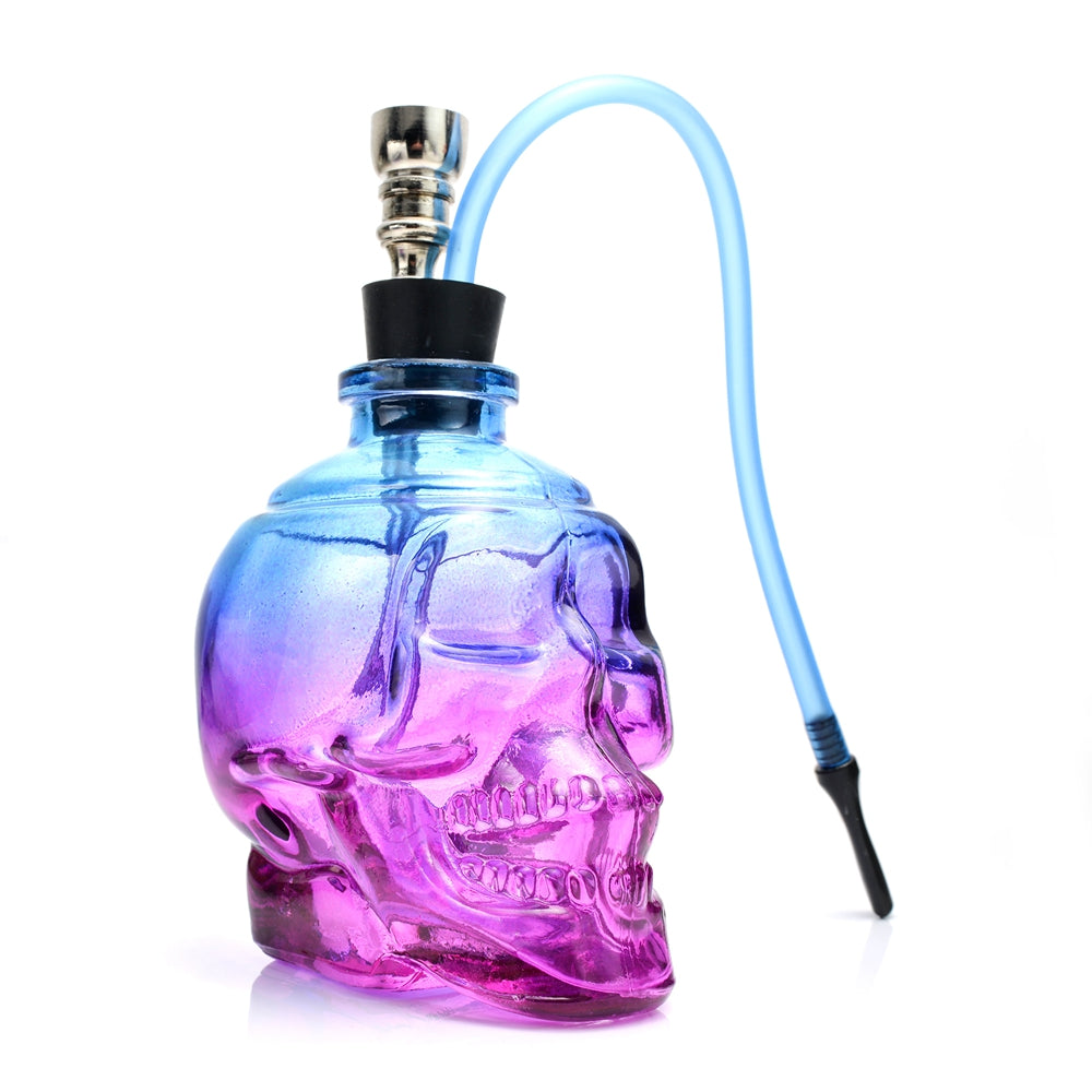 Latest Water Pipe Glass Hookah Punk Ghost Head Skull Style Chicha Shisha Smoking Pipes Tobacco for Hookah