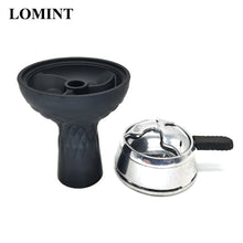 Load image into Gallery viewer, LOMINT Vortex Style Black Silicone Hookah Tobacco Bowl Shisha Hookahs Chicha Narguile Accessories For Kaloud lotus Drop Shipping
