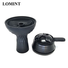 Load image into Gallery viewer, LOMINT Vortex Style Black Silicone Hookah Tobacco Bowl Shisha Hookahs Chicha Narguile Accessories For Kaloud lotus Drop Shipping