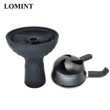 Load image into Gallery viewer, LOMINT Vortex Style Black Silicone Hookah Tobacco Bowl Shisha Hookahs Chicha Narguile Accessories For Kaloud lotus Drop Shipping