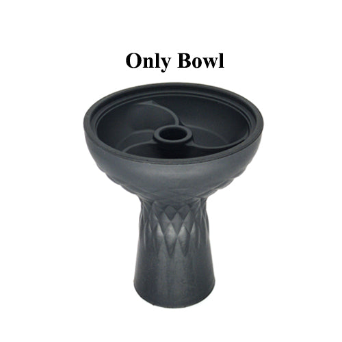 LOMINT Vortex Style Black Silicone Hookah Tobacco Bowl Shisha Hookahs Chicha Narguile Accessories For Kaloud lotus Drop Shipping