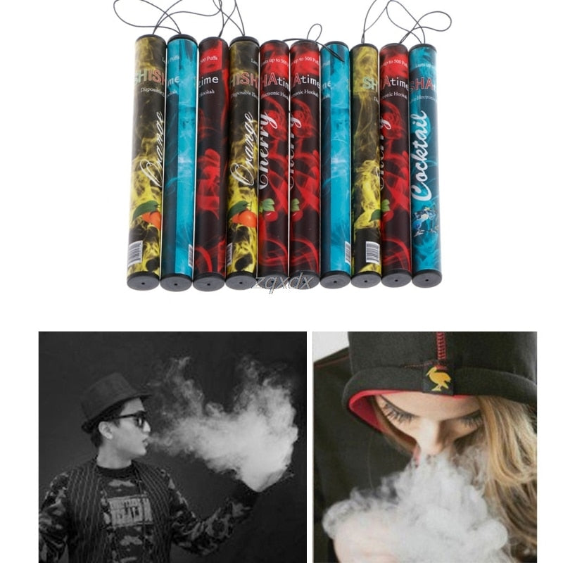 Fruits Flavor 500 Puffs Disposable Vapor Hookah Stick Pen Electronic Cigarette Z09 Drop ship