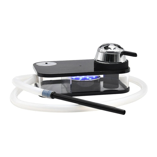 Acrylic Arab Hookah Set With Led Lamp Portable Box Durable heating Control Hookah Shisha Include Shisha Bowl Silicone Pipe Gifts